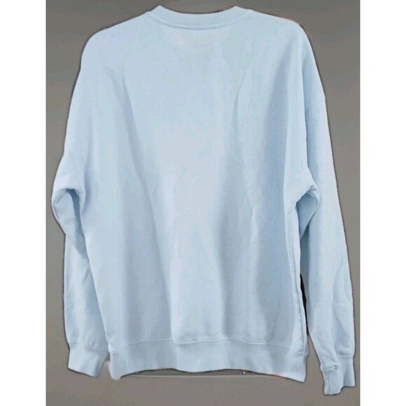 Saint Moritz Ski Club Sweatshirt L Light Blue Embroidered Après Ski EUC - Picture 3 of 5